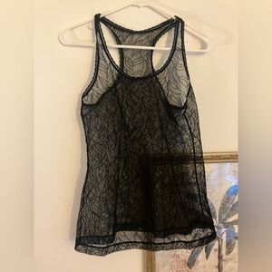 Wolford Black Sheer Tank Top